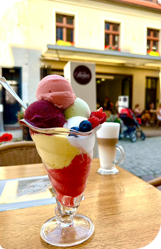 Lody na olsztyńskiej starówce